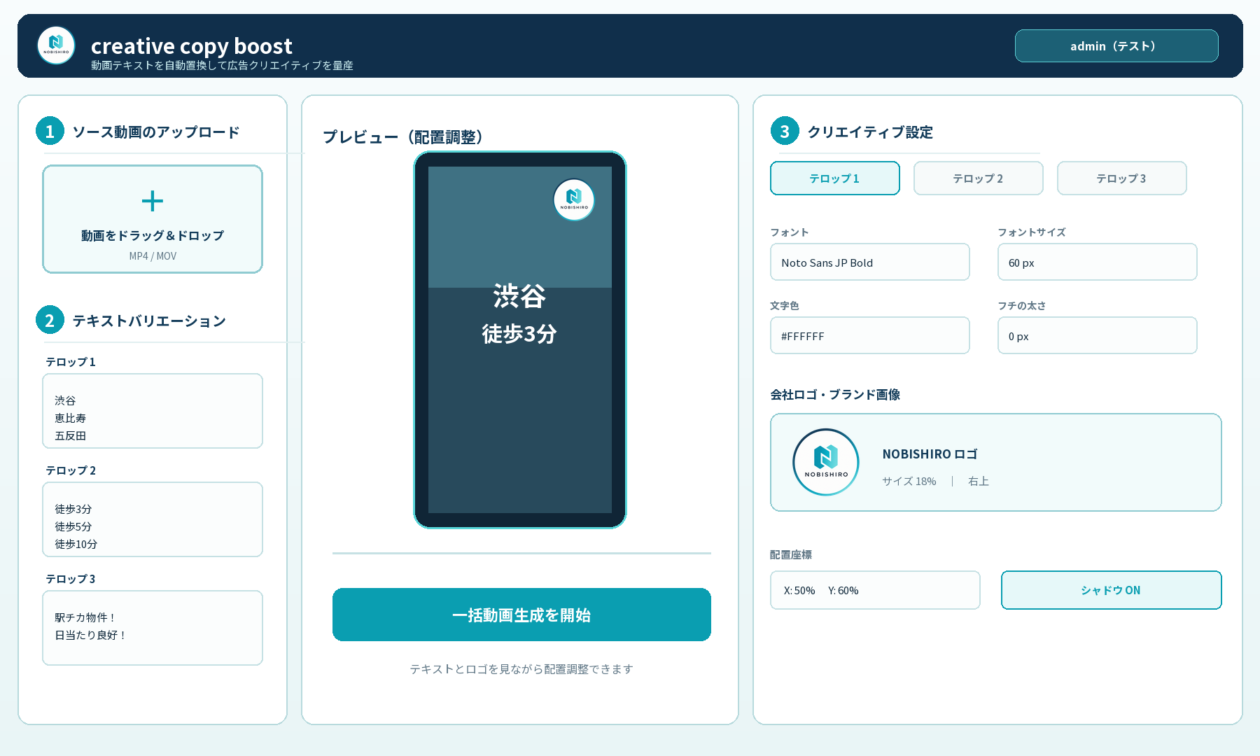 CCBのメインダッシュボード